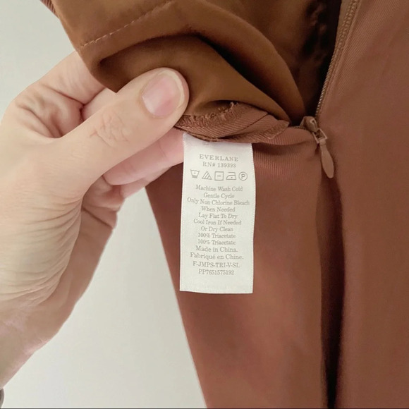 NWT Everlane The Japanese GoWeave Essential Jumpsuit in Cocoa Brown Size… - Picture 8 of 8